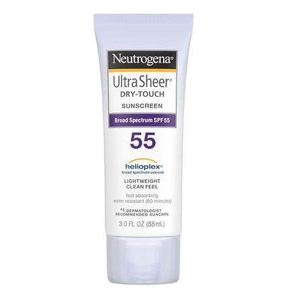 Neutrogena Ultra Sheer Dry-Touch Sunscreen SPF 55 3 oz (Pack of 3)