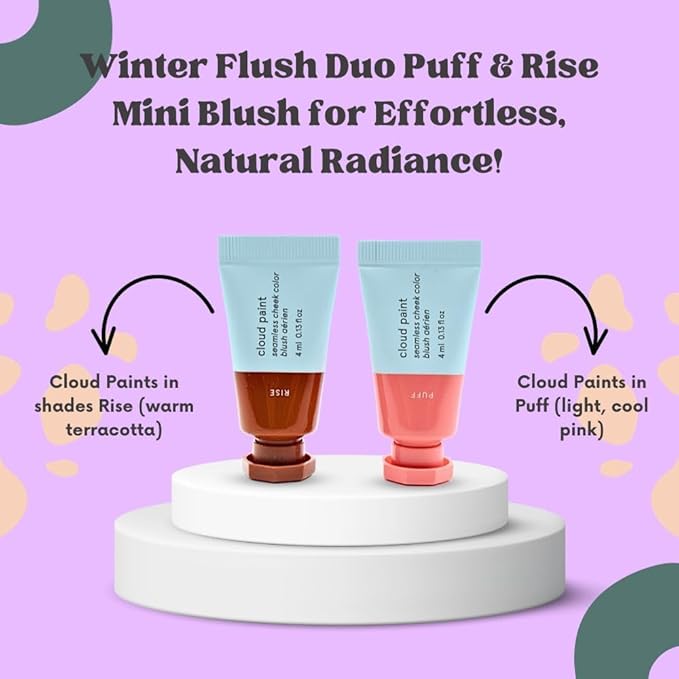 Glossier Mini Cloud Paint Gel Cream Blush Duo::
