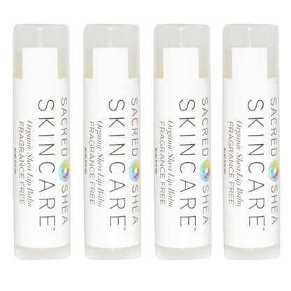 Organic Unscented Natural Moisturizing Lip Balm, Fragrance-Free