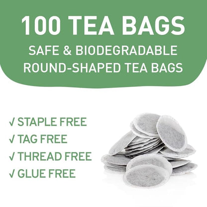 HANDPICK, Organic Chamomile Tea Bags (100 Herbal Tea Bags) Caffeine Free| Premium Floral Chamomile Herbal Tea in Eco-Conscious Teabags | Direct from Source
