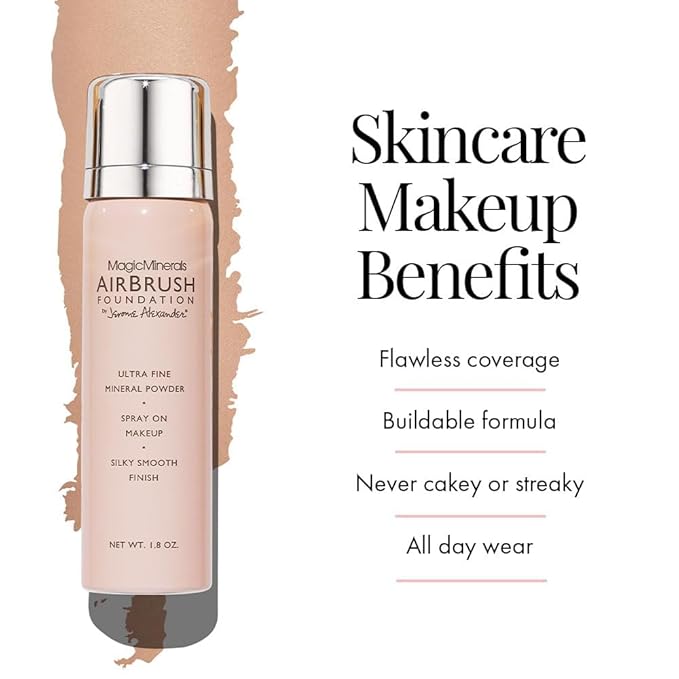 MagicMinerals AirBrush Foundation Set by Jerome Alexander - (Dark Espresso)