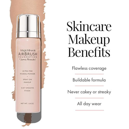MagicMinerals AirBrush Foundation Set by Jerome Alexander - Skin (Light)