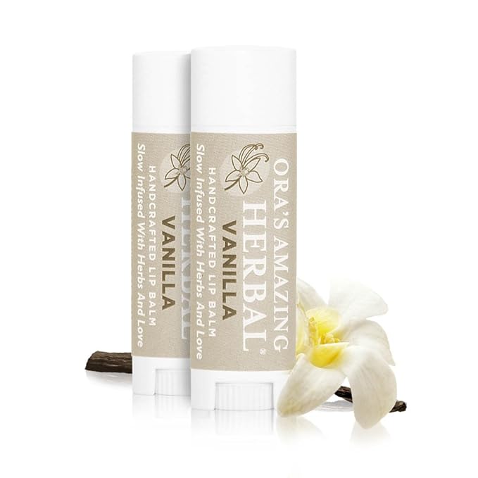 Soothing Natural Vanilla Lip Balm, Beeswax Fragrance