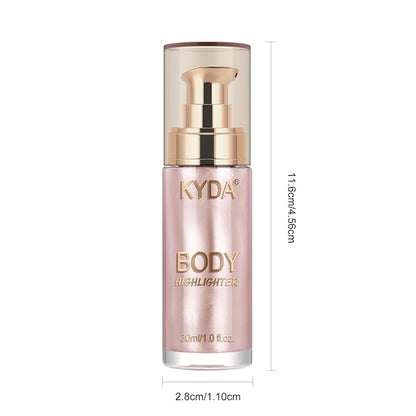 Body Shimmer Oil,Liquid Glow Illuminator Body Luminizer Glow Fl Oz#107