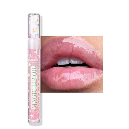 Mirror Water Lip Gloss Moisturizing Waterproof Lip Tint Smooth Long-Lasting Wear Non-Stick Cup Not Fade Beauty Lip Oil Lip Glaze Liquid Shine Glossy for Nourished, Fuller-Looking (06# Pink)