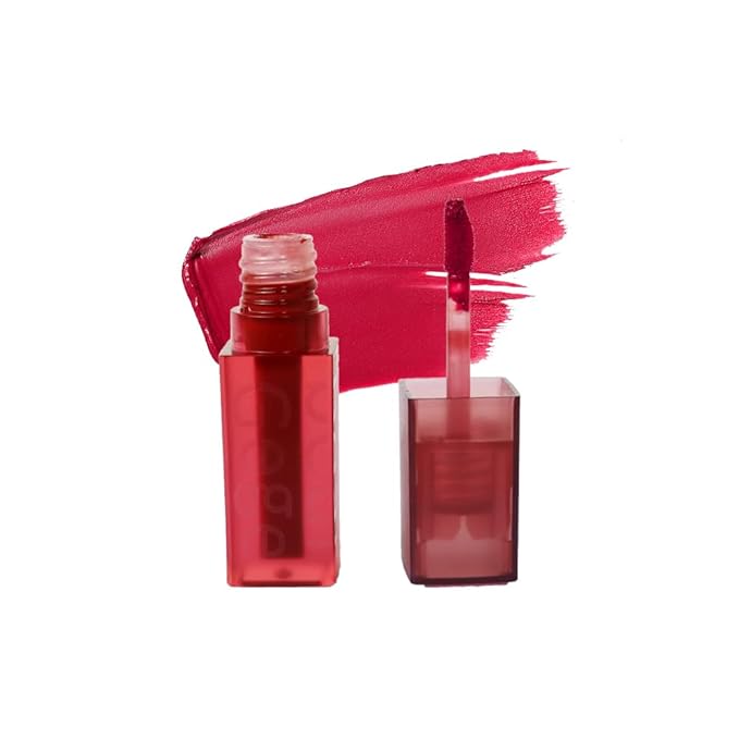 Smooth Luster Lip Glaze, Lightweight Moisturizing,High Impact Lip Color, Full Coverage Lip Makeup, Long Lasting Waterproof Moisturizer Lip Glaze (Cherry Powder)