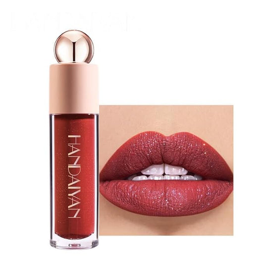 Shimmer Matte Lip Gloss, Diamond Shiny Waterproof Lipstick, Glitter Lipstick for Lips, Eyes, Cheeks (#03)