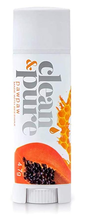 Lip Balm (Pawpaw) 100% Natural Beeswax,