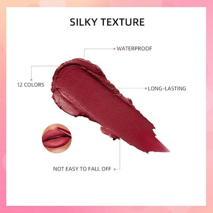 2-in-1 Lip Crayon, lip liner, Lip Liner Pencil, Slim Lip Pencil, Beauty Lip Gloss, Super Professional Tip Matte Lipstick (#7)