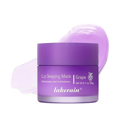 Lip Sleeping Mask,Moisturizing Lip Mask 0.7oz(04-Grape)