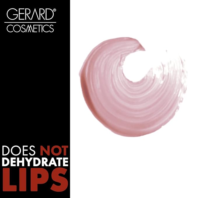 Gerard Cosmetics Color Your Smile Lip Gloss Butter Cream | Super Pigmented Pink Lip Gloss with LED Light and Mirror | Shiny Finish | Hydrating Liquid Lip Color | Cruelty Free and Made in USA