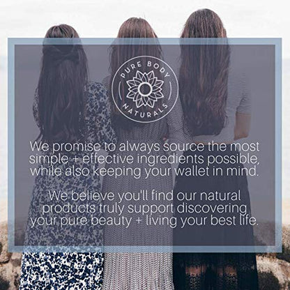 Pure Body Naturals Vitamin C Serum Dark Spot Corrector for Face, with Hyaluronic Acid and Vitamin E - Brightening Dark Spot Corrector Serum, 1 fl oz