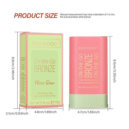 Multi-Use Makeup Bronzer Stick for Effortless Glow -