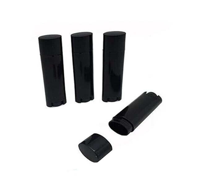 4.5g 0.15oz Empty Refillable Plastic DIY Black)