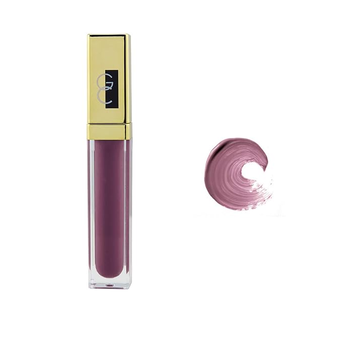 Gerard Cosmetics Color Your Smile Lip Gloss Divalicious | Super Pigmented Mauve Purple Lip Gloss with LED Light and Mirror | Shiny Finish | Hydrating Mauve Lipstick | Cruelty Free and Made in USA