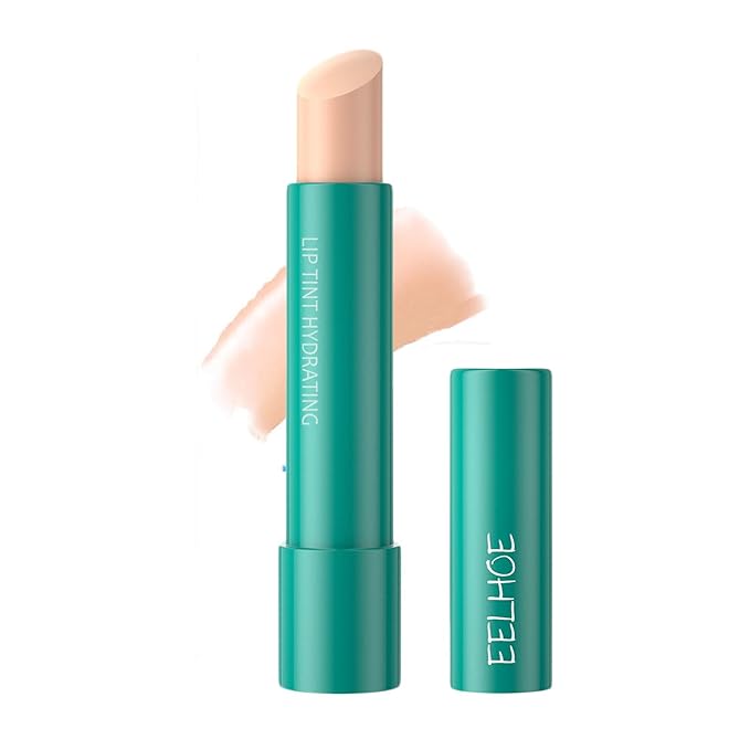 Lip Tint Hydrating, Sheer Strength Hydrating Lip Tint, Tinted Lip Balm Powerful Moisturizing Water Lipstick, Non-Sticky & Long Lasting (#Clear Shimmer)