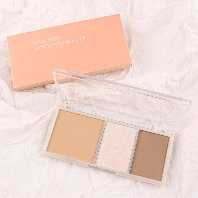 3 IN 1 Brown Nude Face Highlight Bronzer
