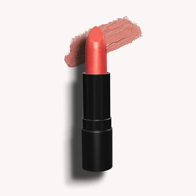 Organic Lipstick | Natural, Non-Toxic, Moisturizing, Long-Lasting & Highly Pigmented | Organic Butters, Botanical Extracts & Essential Plant Oils | Vibrant Colors (Frosted Melon)