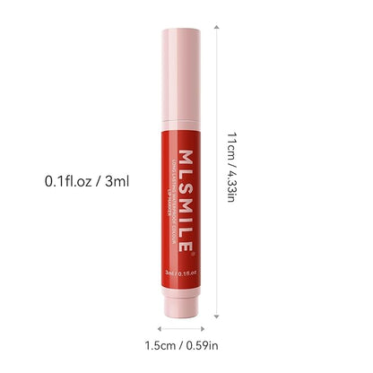 Pink Lip Tint Marker Lip Liner Hydrating And Waterproof Formula, Smudge Proof Water Lip Stain Long Lasting High Pigmented Matte Liquid Lip Liner, Easy To Color, Precise Chisel Tip Marker Pen(01# PINK)