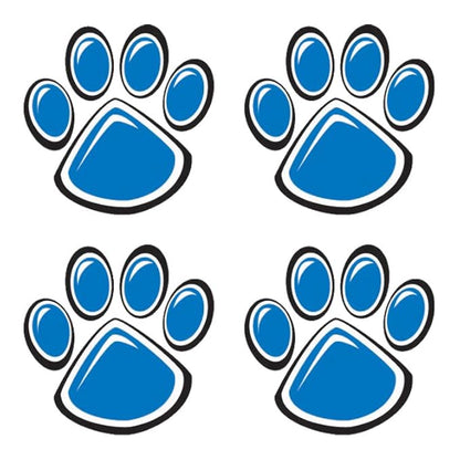 FashionTats Sport Spirit Temporary Tattoos | 100 Tattoos (Blue Paw)