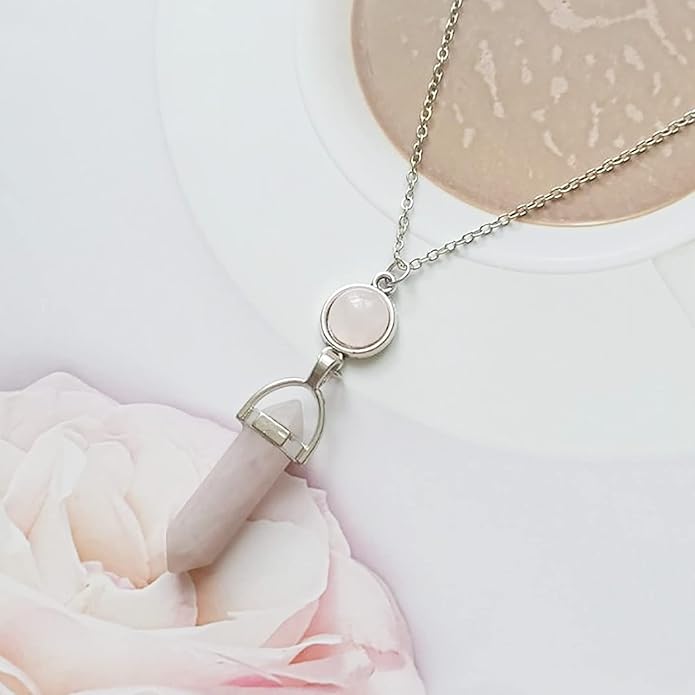 Turquoise Crystal Necklace for Women Hexagonal