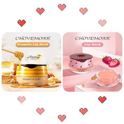 2PCS Honey Balm & Strawberry Lip Aging