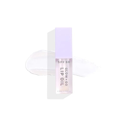 SPF50 Glow & Go Lip Oil: Lip Oil with SPF, Moisturizes and Protects Lips, 4.5ml in Coconut
