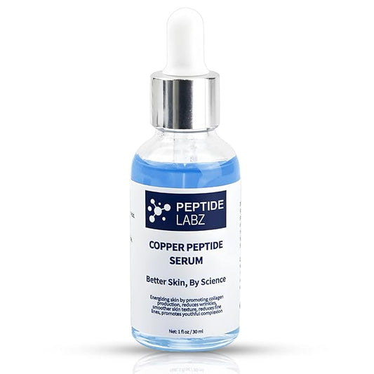 Copper Peptide Serum for Face - Anti Wrinkle - Hyaluronic Acid - Increase Collagen - 1oz/30ml - Anti Aging for Skin