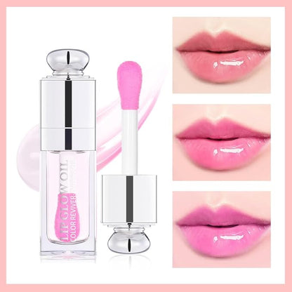 Moisturizing Lip Oil,No-Sticky Gloss Balm Care,Fruit