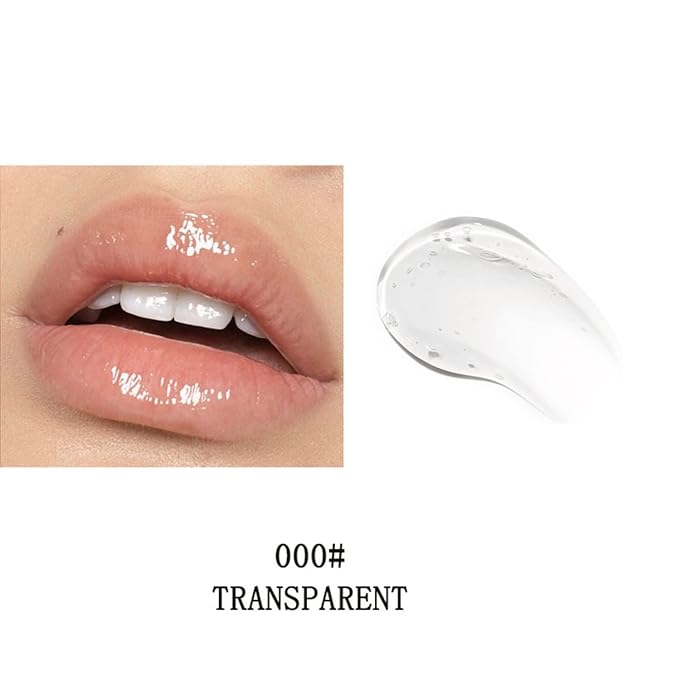 MAEPEOR Hydrating Lip Glow Oil 10 Colors Moisturizing Lip Oil Gloss Non-sticky Transparent Lip Gloss Long Lasting Nourishing Tinted Lip Balm with Big Brush Head (IColors 00)