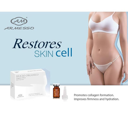 | Organic Silica NF – Skin Rejuvenation & Collagen Support Serum | With Organic Silica 0.5% | For Professional Use Only | 5x10mL Vials