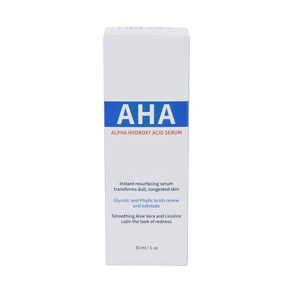 AHA Alpha Hydroxy Acid Serum Renewal Serum, Instand Resurfacing Serum Transforms Dull Congested Skin, Exfoliate Serum, 30ml