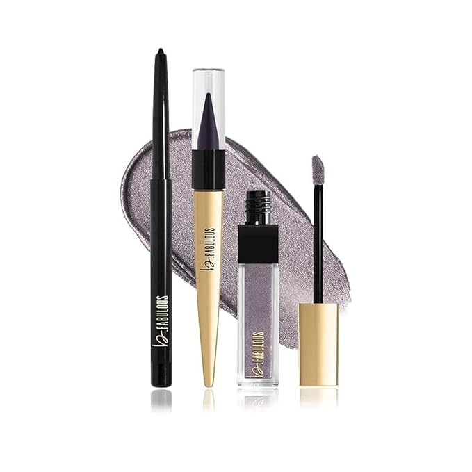 b.Fabulous 3-Piece Eye Kit, Longwear Makeup,