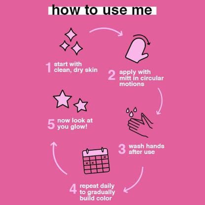 b.tan Medium Gradual Self Tanning Lotion | Just Shut Up and Sun Kiss Me Everyday Glow Lotion - Develop a Bronzed Glow, Infused With Marula + Argan Oil, Vegan, Cruelty & Paraben Free, 236ml