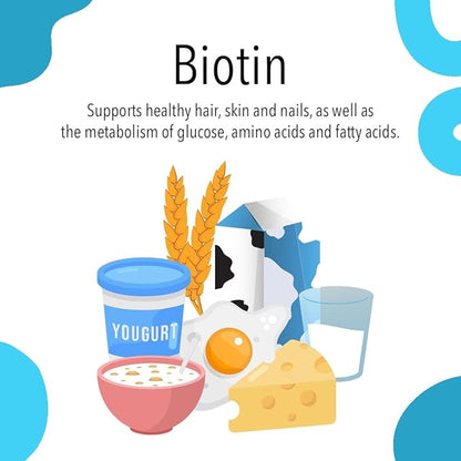 VitaGlobe Biotin 5000mcg Gummy - Mixed Berry Gummy for Hair, Skin & Nails, 40 Count (Pack of 1)