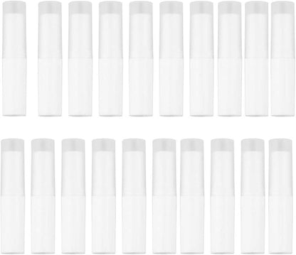 24PCS/4g White Empty Lipstick Lip Balm Balms