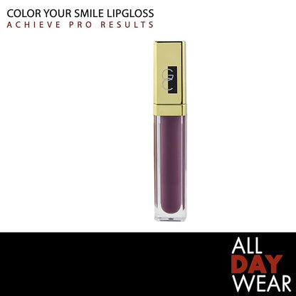 Gerard Cosmetics Color Your Smile Lip Gloss Divalicious | Super Pigmented Mauve Purple Lip Gloss with LED Light and Mirror | Shiny Finish | Hydrating Mauve Lipstick | Cruelty Free and Made in USA
