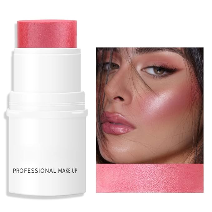 Cream Blush Stick for Cheeks, Waterproof Cream Makeup All Skin