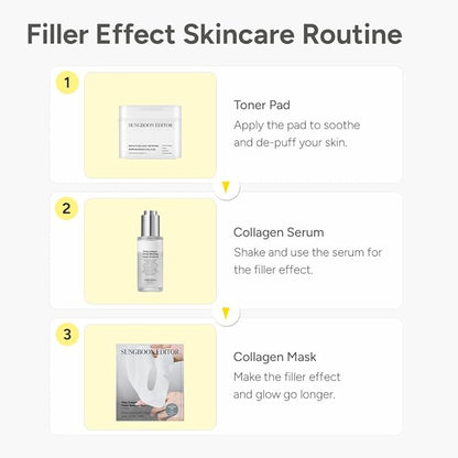 SUNGBOON EDITOR Deep Collagen Anti-wrinkle Cream In Serum | Collagen & Niacinamide Face Serum for Women | Hydrating for Sensitive Skin | Glass Skin Korean Skincare