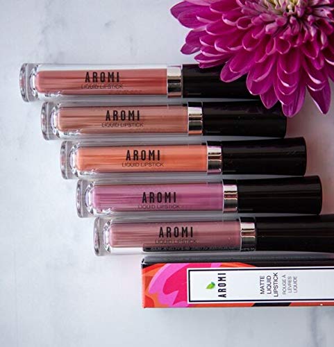 Aromi Ginger Spice Matte Liquid Lipstick | Nutmeg, Terra Cotta Lip Color, Vegan & Cruelty-free Beauty, Burnt Orange, Long-lasting Lipstick for Fall (Ginger Spice)