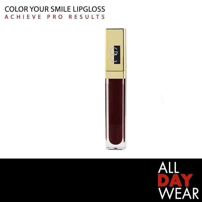 Gerard Cosmetics x Lyrica Anderson Light 'Em Up Lip Gloss - James | Super Pigmented Wine Lip Gloss | Moisturizing Lip Gloss with Mirror and LED Light | Cruelty Free & Made in USA