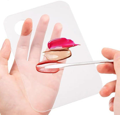 2pcs Acrylic Makeup Palette, Cosmetic Makeup Mixing Tray