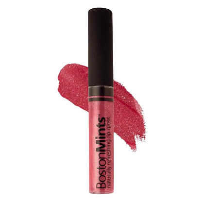 Mint Tucket Red Lip Gloss (.25oz) - Naturally Refreshing Vegan Lip Gloss with Aloe, Vitamins C & E, Spearmint Extract