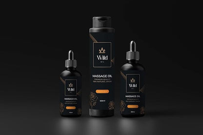 Black Opium Luxurious Lavender Massage Oil Mineral, Grape Seed, Jojoba & Lavender Skin Moisturization Hair Nourishment Hydration, Elasticity, Vegan & Natural (100ml)