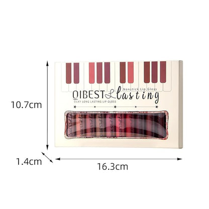 QiBest 12Pcs Matte Liquid Lipstick Set for Girls Lipstick