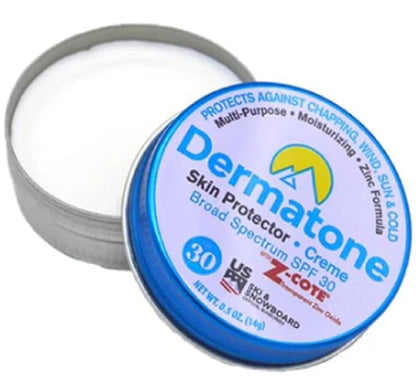 Dermatone Skin Protection Balm w/Zinc SPF 30 | 2-Pack Barrier Cream | Moisturizing | Heals & Repairs Dry Skin | Advanved therapy Lips and Face Repair, 0.5 oz tin