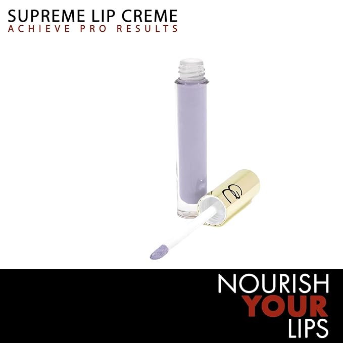 Gerard Cosmetics Supreme Lip Creme Wonderland | Highly Pigmented, Fully Opaque, Purple Lip Gloss | Nourishing, Hydrating, Liquid Lipstick for Full Coverage Lip Color