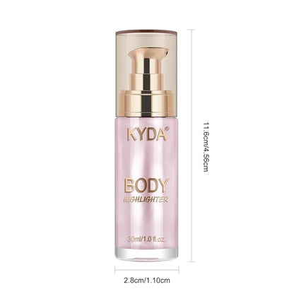 Body Shimmer Oil,Liquid Glow Illuminator Body Luminizer Glow Fl Oz#106