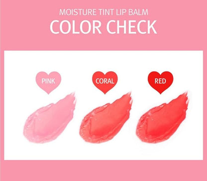 Moisture Tint Lip Balm-Vegetable oil, Shea (Coral)