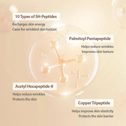 SUNGBOON EDITOR Silk Peptide Intensive Lifting Ampoule | Instant Fine Lines Smoothing & Skin Tightening & Firming Facial Ampoule Serum | Korean Skincare | 1.01 fl.oz.